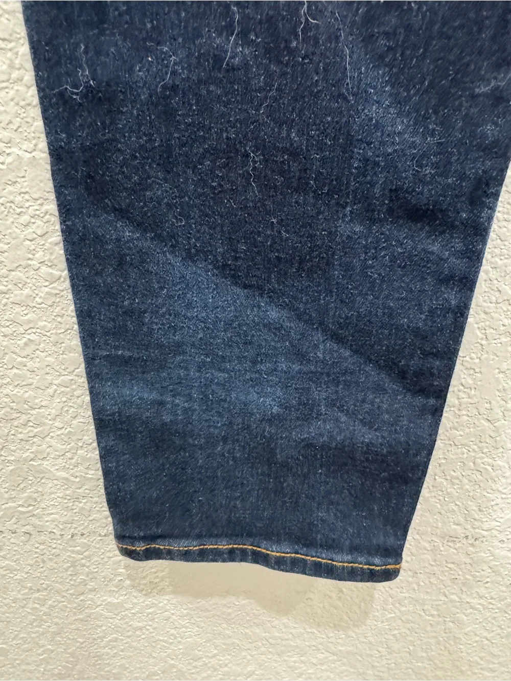 Tory Burch Skinny Jeans Womens 29 Dark Blue Embroidered Logo Back Pockets